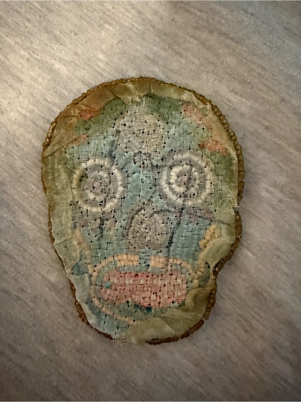 Beaded skull patch - Picture 4 of 8
